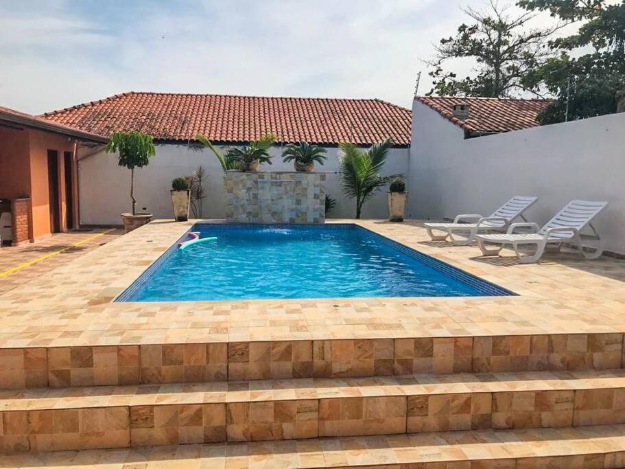 Casa Com Piscina Itanhaem Cibratel II Villa Exterior photo